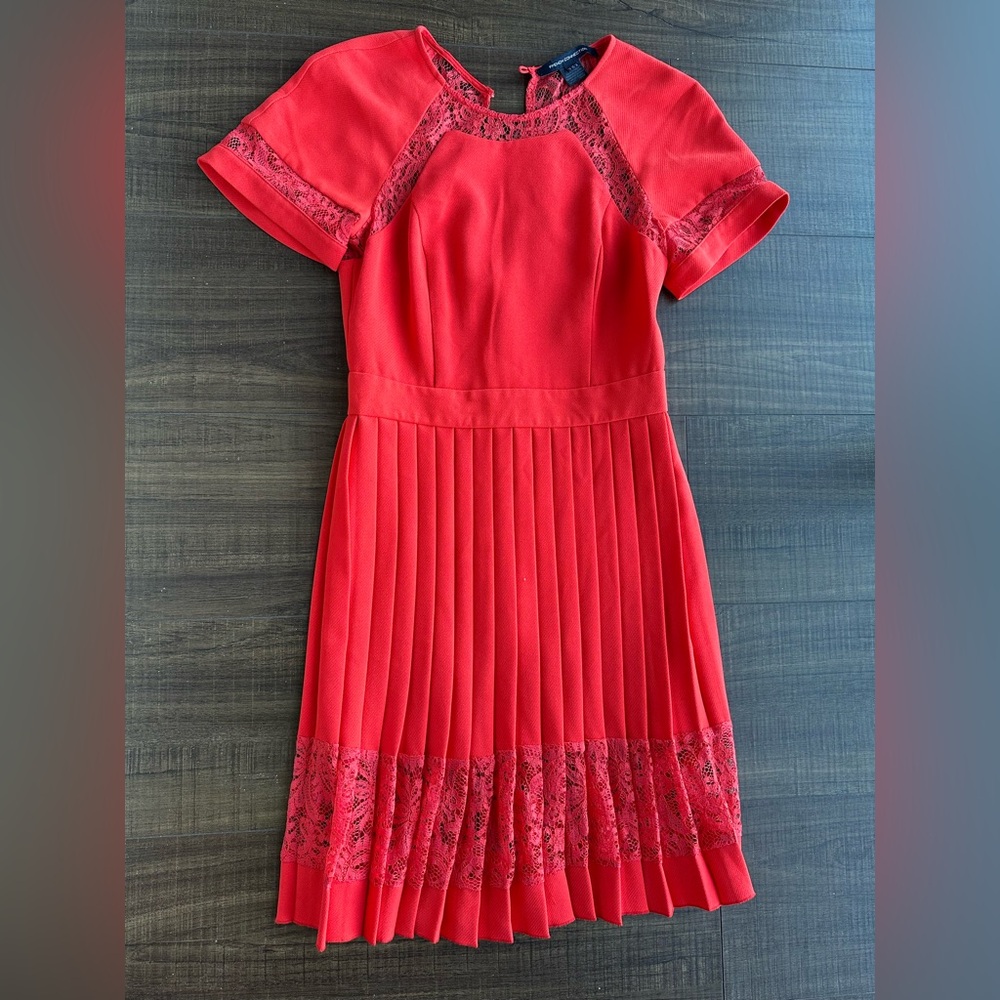 Elegant Red Lace Dress